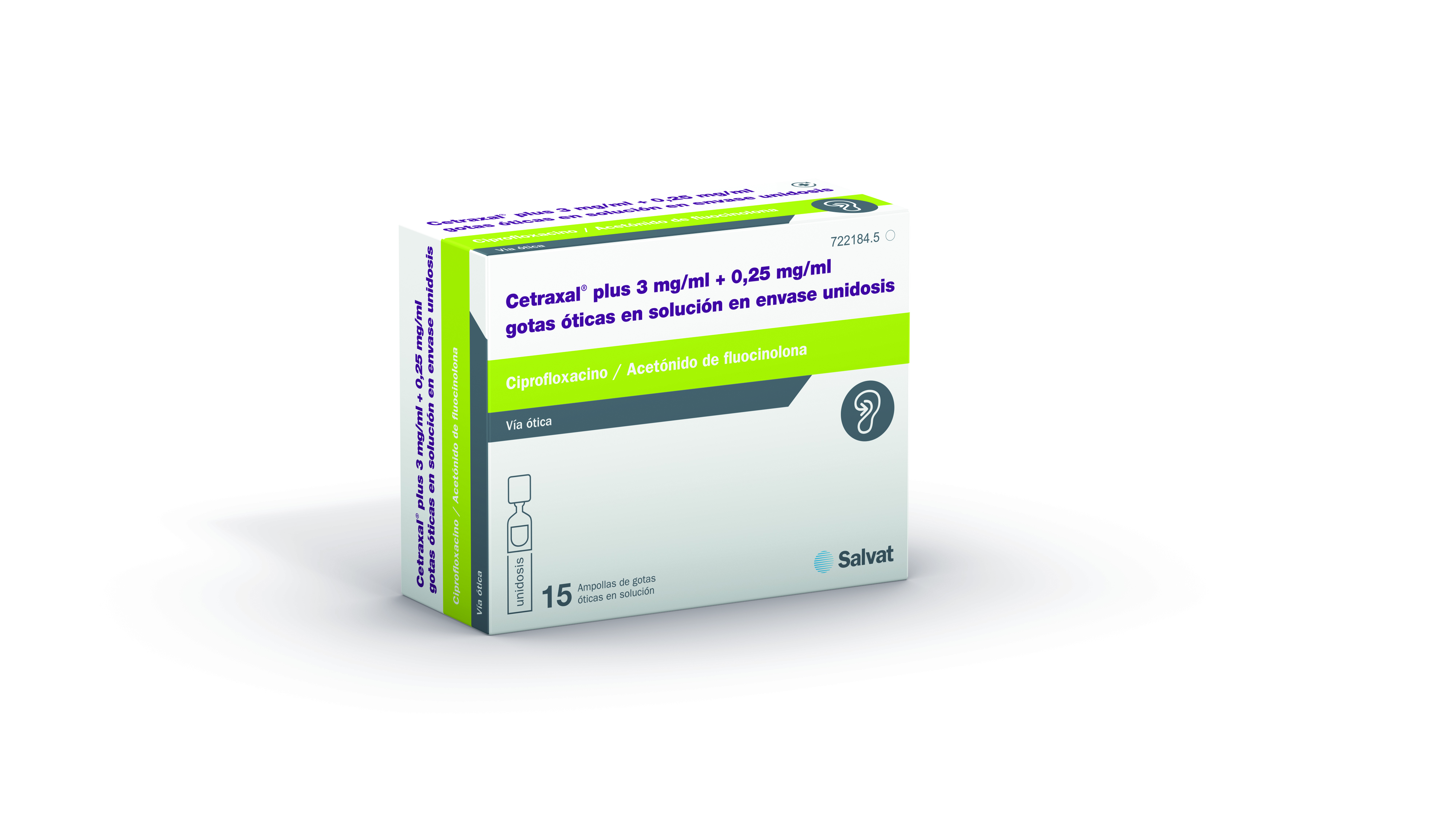 Cetraxal Plus 3mg/ml + 0.25 mg/ml - AOE & AOMT - Otic solution Rx